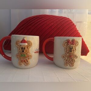 Disney Minnie and Mickey Gingerbread Mug set